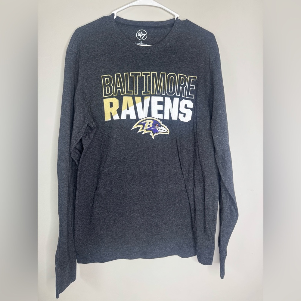 47 Brand Baltimore Ravens Charcoal Crewneck Sweater